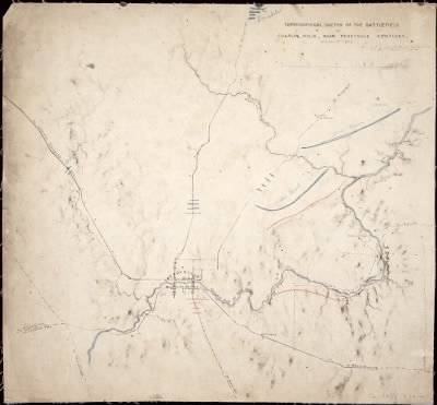 Perryville > Topographical sketch of the battlefield of Chaplin hills, near Perryville, Kentucky. October 9th, 1862. / surveyed by Capt. N. Michler, Topl. Engr., U.S.A., and Maj. J.E. Weyss, Prinicpal Asst.