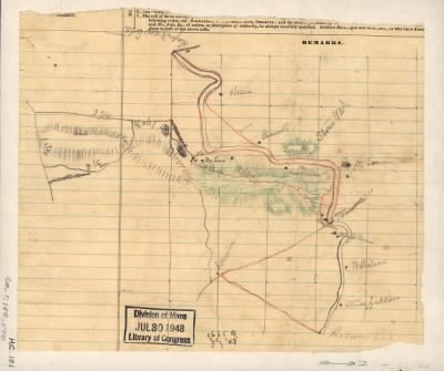 Orange County > [Sketch of the Rapidan River Station and Racoon Ford in Orange County, Va.].