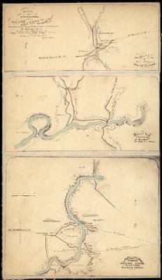 Collins and Calfkiller Rivers > Sketch of crossings on Collins' and Calf-Killer Rivers, Tenn., / constructed from information received of W. Bosson Esqr. under the direction of Capt. N. Michler, Topl. Engrs., U.S.A., by J.E. Weyss, Maj. Ky. Vols., Apr., 186