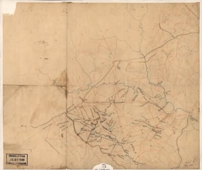Culpeper, Louisa, Orange, Spotsylvania > [Map of portions of Orange, Louisa, Spotsylvania, and Culpeper counties, Virginia].