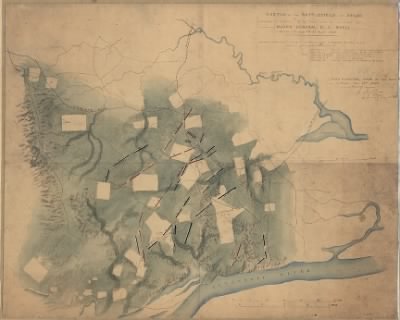 Thumbnail for Shiloh, Battle of > Sketch of the battlefield of Shiloh : showing the disposition of the troops under the command of Major General D.C. Buell, on the 6th and 7th of April, 1862 / surveyed from the 8th to the 15th of April, by Capt. N. Michler, T