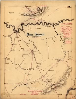 Thumbnail for Tennessee, middle > Middle Tennessee / G.H. Blakeslee--1863.