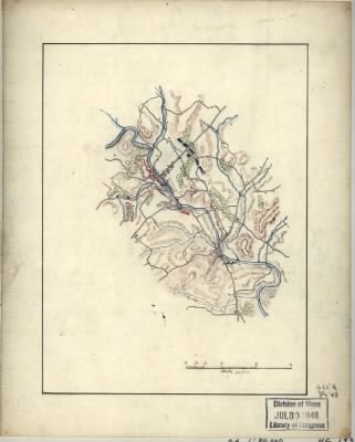 Bridgewater > [Map of cavalry engagement near Bridgewater, Va., Oct. 4th and 5th, 1864 / by Jed. Hotchkiss].