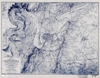Chattanooga > Map of the battlefields of Chattanooga, movement against Orchard Knob. Prepared ... by the Chickamauga and Chattanooga National Park Commission. Compiled and drawn by Edward E. Betts.