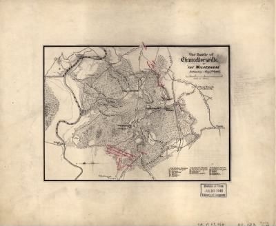 Thumbnail for Chancellorsville, Battle of > The battle of Chancellorsville, or "The Wilderness," Saturday, May 2nd 1863.