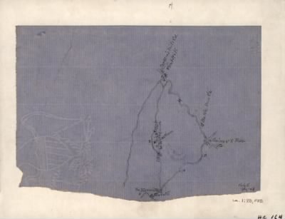 Flint Hill > [Sketch of Flint Hill, Virginia, and the roads to Gaines X Roads, F. Eastham, and the Hermitage].