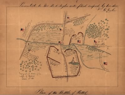 Big Bethel, Battle of > Topographical sketch of the Battle of Bethel, June 10th, 1861.