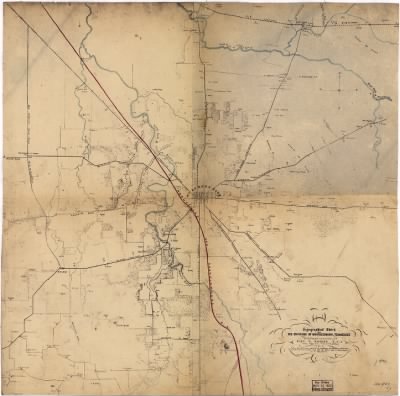 Stones River, Battle of > Topographical sketch of the environs of Murfreesboro, Tennessee. Surveyed Jan. 1863 under the direction of Capt. N. Michler, U.S.A., Chief Topl. Engr., Army of the Cumberland, by Maj. John E. Weyss, assisted by Captains: W. S