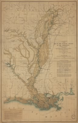 Alluvial region > Map of the alluvial region of the Mississippi Prepared to accompany the report of Capt. A. A. Humphreys and Lieut H. L. Abbot, Corps. of Top'l. Engrs., U.S.A. to the Bureau of Topl. Engrs., War Dept. Drawn by Chs. Mahon.