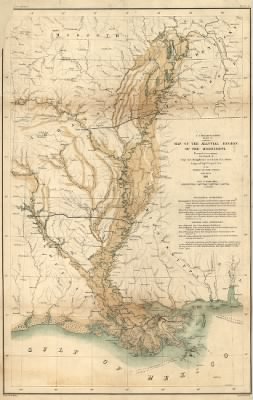 Alluvial region > Map of the alluvial region of the Mississippi [Prepared to accompany the report of Capt. A. A. Humphreys and Lieut H. L. Abbot, Corps. of Top'l. Engrs., U.S.A. to the Bureau of Topl. Engrs., War Dept. Drawn by Chs. Mahon]