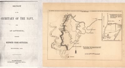 Yazoo River > Map showing the route of the late expedition, commanded by Rear Admiral Porter, U.S.N., in attempting to get into the Yazoo River by the way of Steel's Bluff [i.e., Bayou] and Deer Creek.