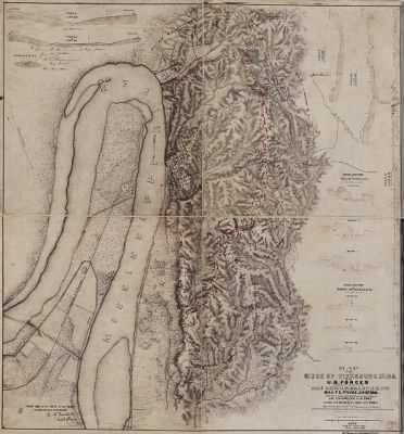 Vicksburg, Battle of > Map of the siege of Vicksburg, Miss. / by the U.S. forces under the command of Maj. Genl. U.S. Grant, U.S. Vls., Maj. F. E. Prime, Chief Engr. : surveyed and constructed under direction of Capt. C. B. Comstock, U.S. Engrs. an