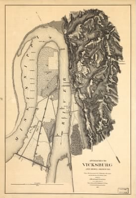 Vicksburg > Approaches to Vicksburg and Rebel defences From a reconnaissance by C. Fendall, Sub. Assist., under the direction of F. H. Gerdes, Assist., assigned by A. D. Bache, Supdt., U.S. Coast Survey, to act under orders of Rear Admir