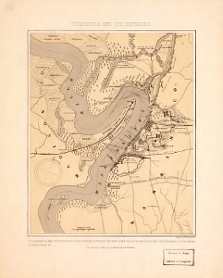 Vicksburg > Vicksburg and its defences [compiled by Charles Sholl]; Engd. by W. Kemble.
