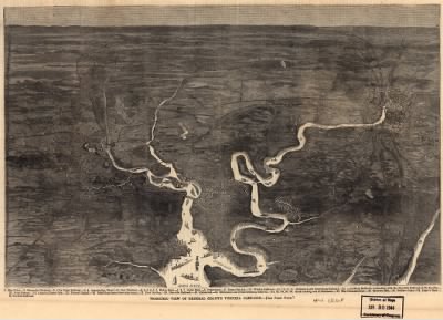 Petersburg > Isometric view of General Grant's Virginia campaign.