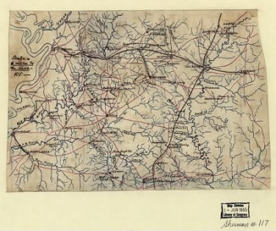 Jackson and Vicksburg > [Map of the environs of Vicksburg and Jackson, Mississippi].