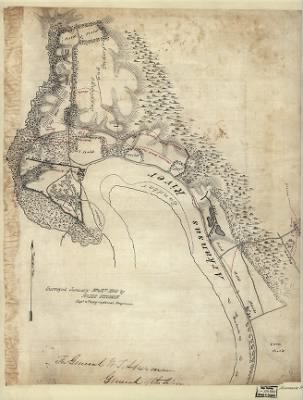 Arkansas Post > [Map of Arkansas Post, Ark.] / surveyed January 12th & 13th 1863 by Julius Pitzman, Capt. & Topographical Engineer.