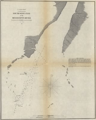 Southwest pass > South West pass of the Mississippi River Reconnaissance by F. H. Gerdes, Assistant in May 1862.