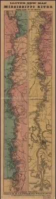 Cairo to mouth of Mississippi River > LLoyd's new map of the Mississippi River from Cairo to its mouth F. W. Brooks, delr. Waters & son, engravers.