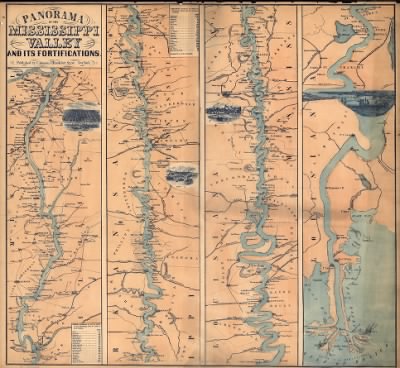 Mississippi Valley > Panorama of the Mississippi Valley : and its fortifications / eng. by F.W. Boell.