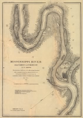 Cairo, Ill. to St Marys, Mo. > Mississippi River from Cairo Ill. to St. Marys Mo. in VI sheets. Reconnaissance for the use of the Mississippi Squadron under command of Acting Rear Admiral S. P. Lee, U.S.N. By the party of F. H. Gerdes, Assistant, assigned