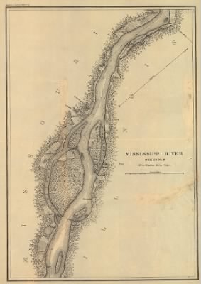 Cairo, Ill. to St Marys, Mo. > Mississippi River from Cairo Ill. to St. Marys Mo. in VI sheets. Reconnaissance for the use of the Mississippi Squadron under command of Acting Rear Admiral S. P. Lee, U.S.N. By the party of F. H. Gerdes, Assistant, assigned