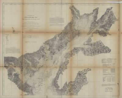 Chesapeake Bay to Potomac River > Chesapeake Bay from its head to Potomac River, From a trigonometrical survey under the direction of F. R. Hassler and A. D. Bache, Superintendents of the survey of the coast of the United States.