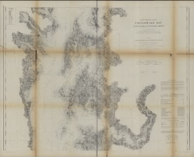 Chesapeake Bay to Potomac River > Chesapeake Bay from its head to Potomac River, From a trigonometrical survey under the direction of F. R. Hassler and A. D. Bache, Superintendents of the survey of the coast of the United States.