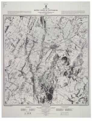 Thumbnail for Gettysburg, Battle of > Map of the battle field of Gettysburg, July 1st, 2nd, 3rd 1863 / published by authority of the Hon. the Secretary of War, Office of the Chief of Engineers U.S. ; army positions of troops compiled and added for the government