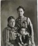 FH-FAMD-017a L to R -- Annie's Mother Ada Burbidge (Walk), Annie E. Walk (Miles), and Annie's Son Henry Lee Miles 1904.jpg