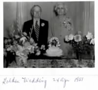 50 Years Wedding Anniversary -- 24 Apr 1951