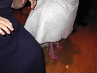 IMG_0812 NNMKTP KT's Red Shoes Under Wedding Gown at KT & Caleb Eve Wedding Reception 20100619.JPG