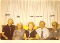 Family Reunion Oct 22, 1972 - Redondo Beach, CA-Virginia, Claire, Helen, Clifford
