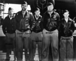 Lt Denver Truelove (Center) with CREW #5, Doolittle Raiders, 1942 on the USS Hornet
