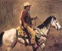 John Wayne on his Horse
