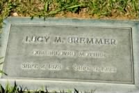Lucy M Bremmer - Headstone