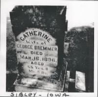 Catherine Bremmer - Headstone