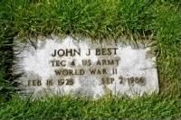 John Joseph Best - headstone