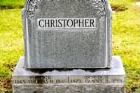Thomas and Frances Christopher - Headstone