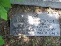 James R McPherson - Headstone