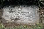 Harley W Bennett - headstone