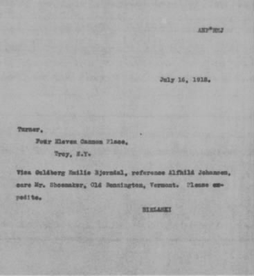 Old German Files, 1909-21 > Gulborg Emile Bjorndahl (#8000-201437)