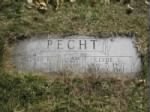 Clyde Pecht and Mildred Pecht gravestone