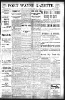 News - US, Fort Wayne Gazette (IN), 1899 record example