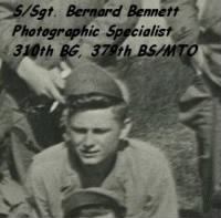 Sgt Bernard B Barrett, MTO /WWII