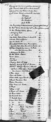 Thumbnail for T (1758 - 1761) > Inventories Of Estates