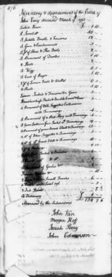 Thumbnail for T (1758 - 1761) > Inventories Of Estates