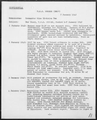USS BREESE > War Diary, 12/7/41 to 10/31/42