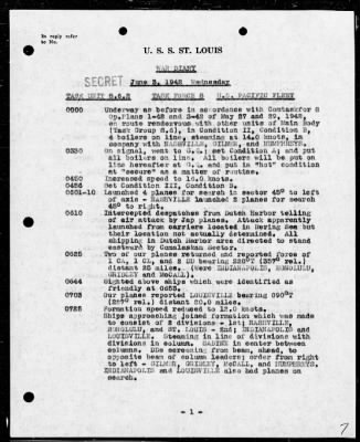 Thumbnail for USS ST LOUIS > War Diary, 6/1-30/42 (Enc A)