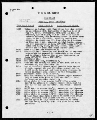 Thumbnail for USS ST LOUIS > War Diary, 6/1-30/42 (Enc A)